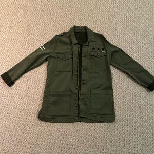 Never worn! Mother Denim army green light coat. Size Xsmall.